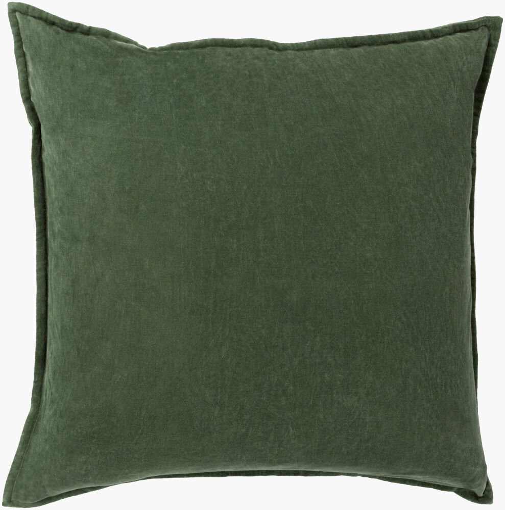 Cotton Velvet Accent Pillow Down, Decorative Pillow by Surya, 20" length x 20" width