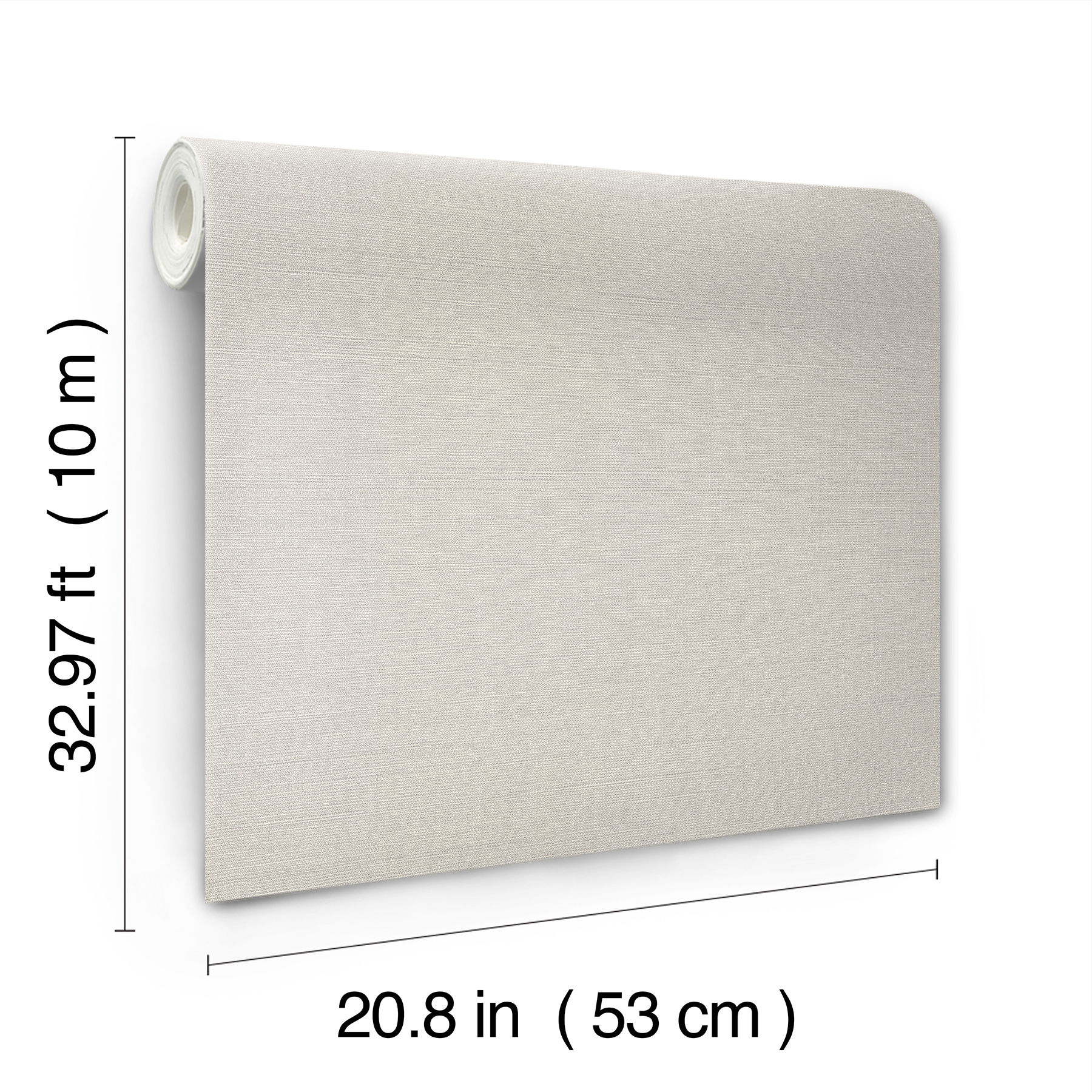 Shimmering Linen Ivory Wallpaper large image 