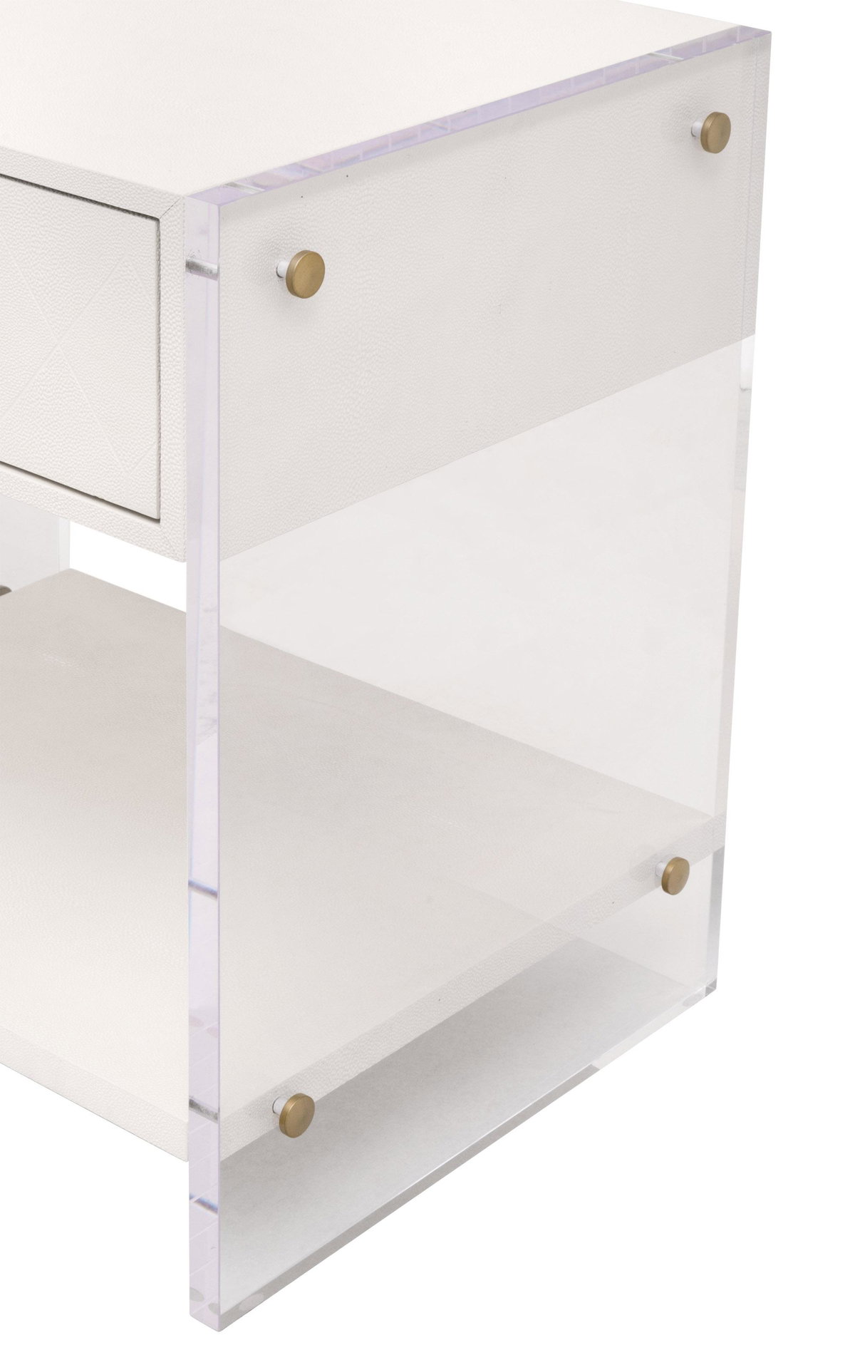 Sonia Shagreen 1-Drawer Nightstand, by Essentials for Living, 25" width x 26" height x 19" depth View 8