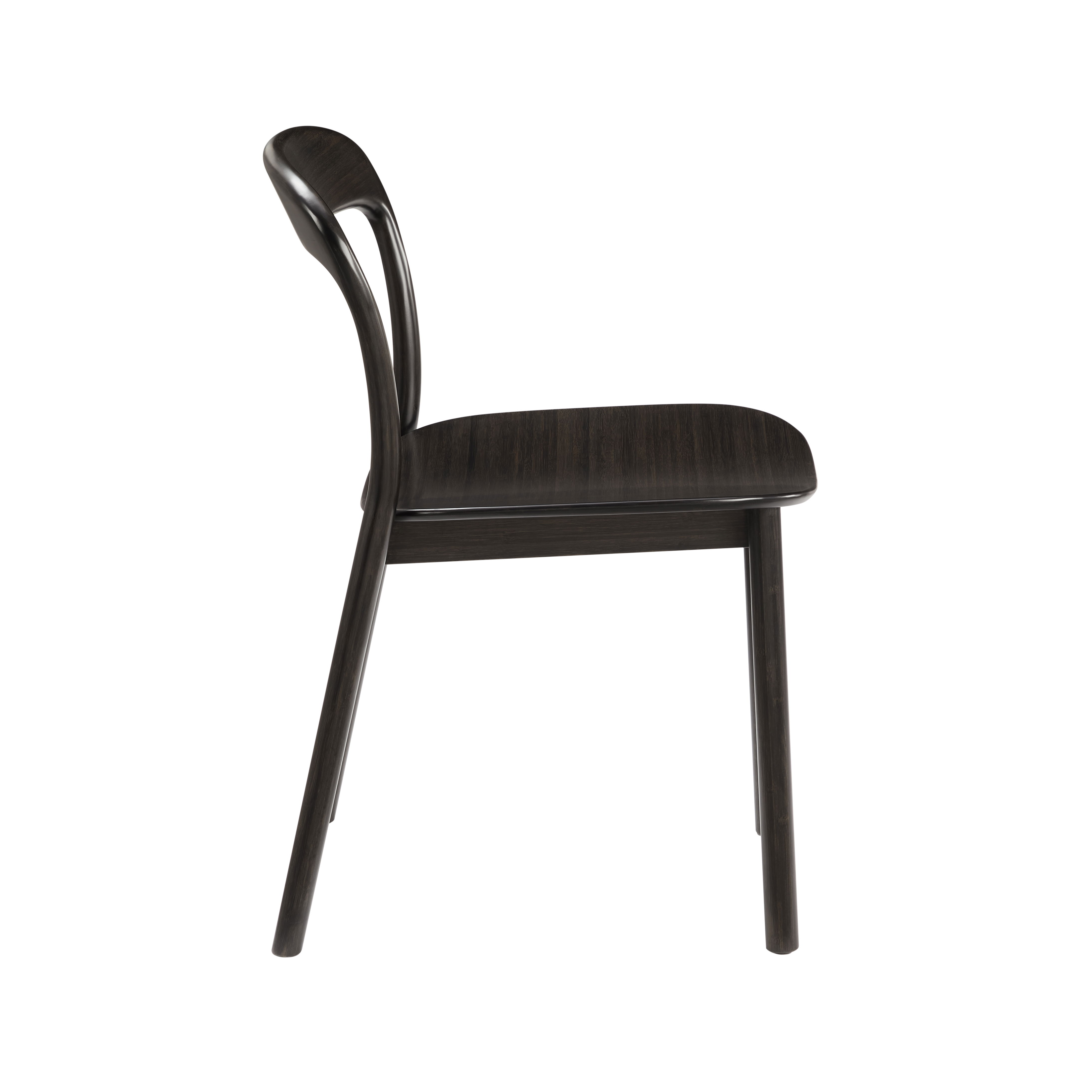 Hanna Chair Bamboo seat, Caviar, Dining Chair by Greenington, 18.19" length x 21.42" width x 30.75" height View 14