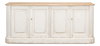 Antique Whitewash Sideboard, 4 Door, Cabinets & Sideboard by Sarreid, 83" length x 20" width x 36" height thumbnail 2