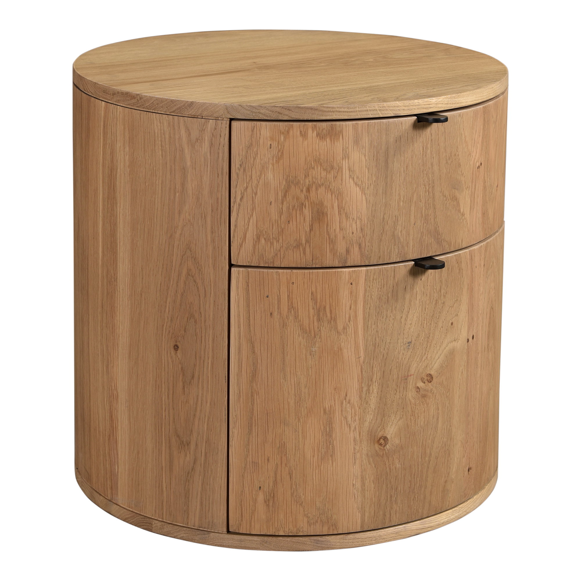 Theo Two Drawer Nightstand, by Moe's Home, 19" width x 19" height x 19" depth View 2