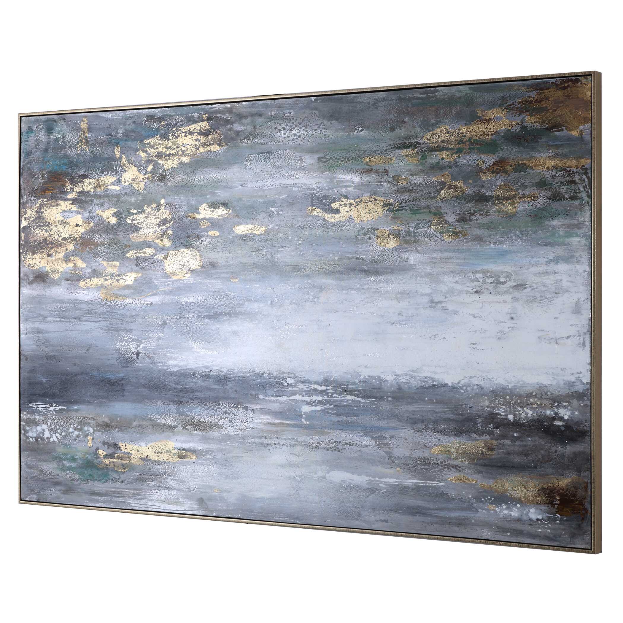 Dawn To Dusk Hand Painted Art, Painting by Uttermost, 73" width x 49" height x 2.25" depth View 5