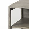 Arelius 20L x 18W x 26H Gray Wood with Black Metal Frame End/Side Table thumbnail 9