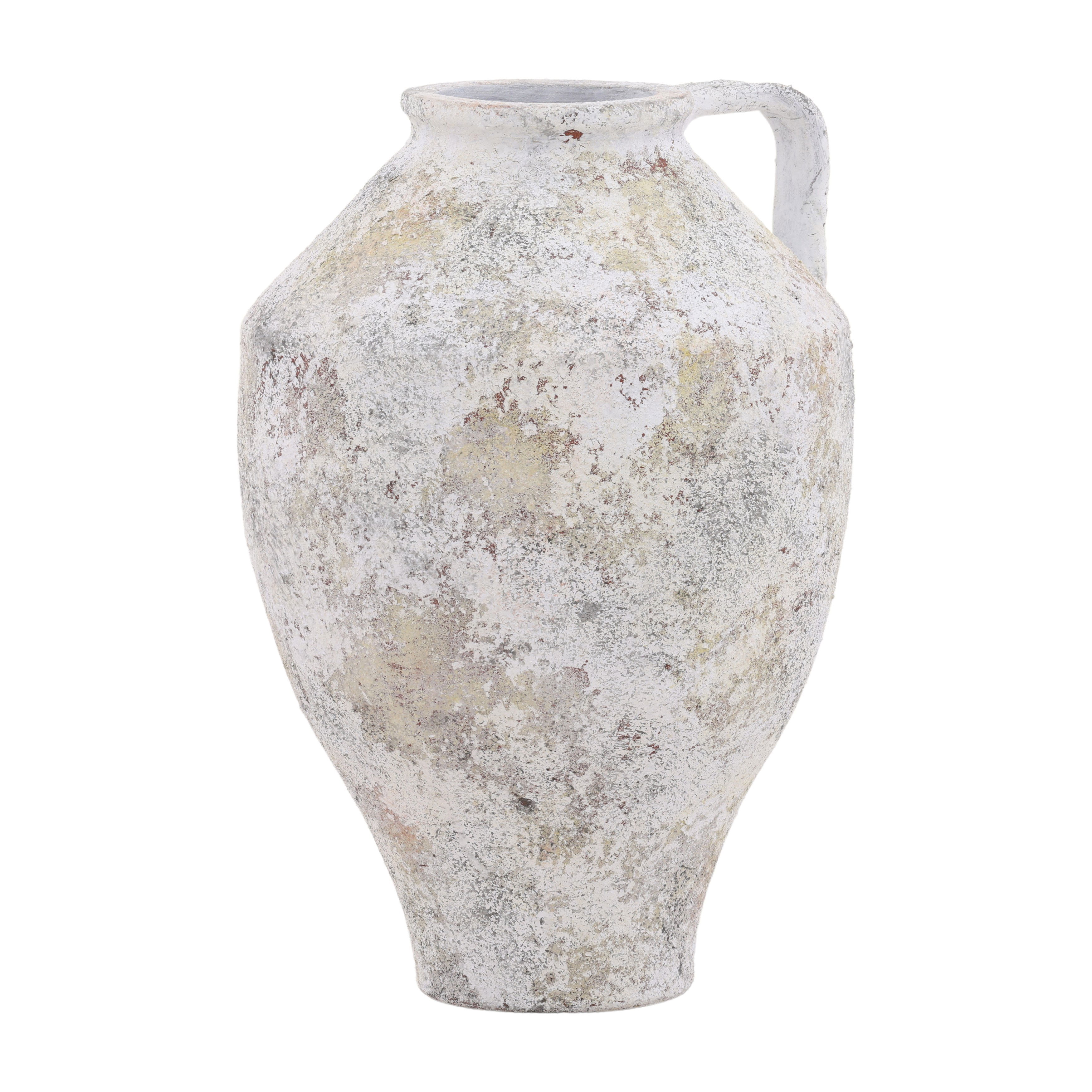 Halina Vase White, Decor by Dovetail, 12.2" width x 18.11" height x 12.2" depth View 1