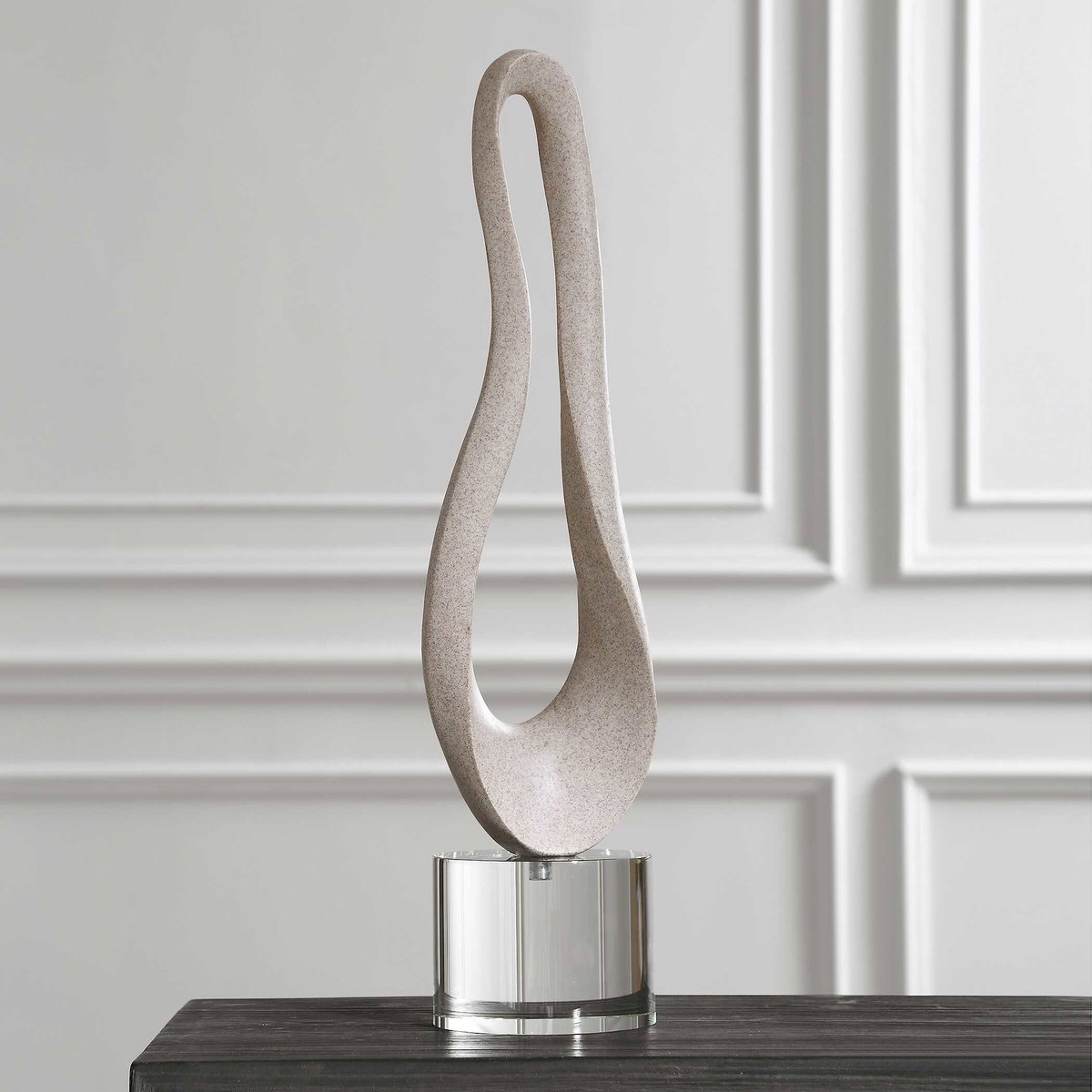 Oval Harmony Sculpture, Figurines & Statue by Uttermost, 6.69" width x 25.59" height x 5.91" depth View 3