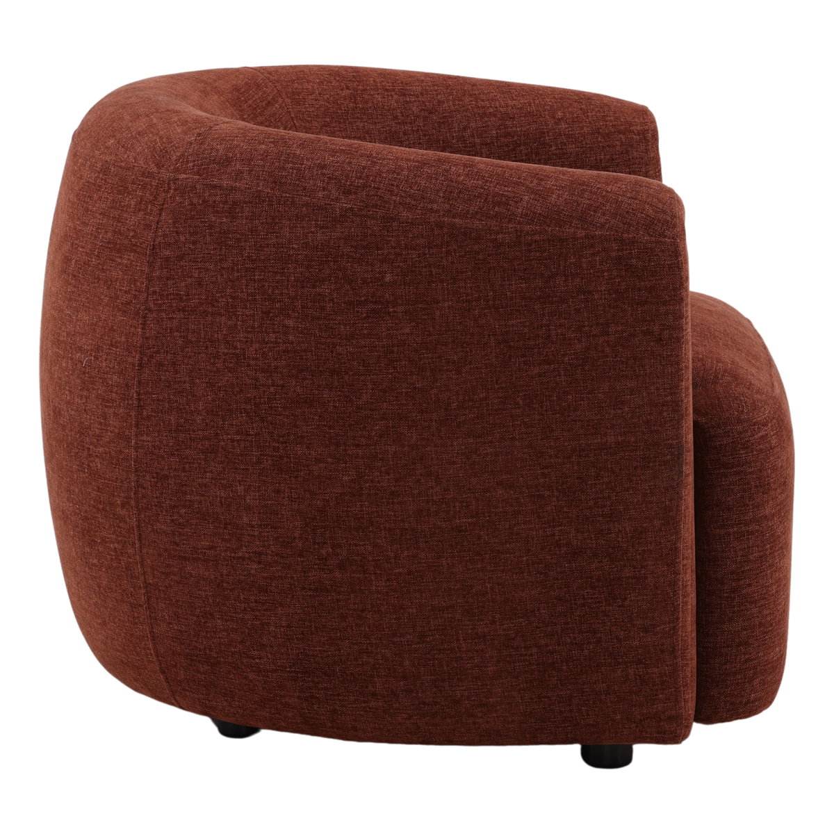 Iroh Occasional Chair Rust, Accent Chair by Dovetail, 40.25" width x 28.62" height x 34.75" depth View 3