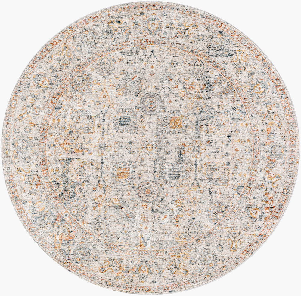 Laila Machine Woven Rug, by Surya, 5'2.99" length x 5'2.99" width