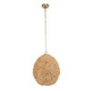 Kauri 1 Light Wooden Bead Pendant, Ceiling Light by Uttermost, 18" width x 20" height x 18" diameter x 18" depth thumbnail 5