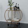 Zelina Gold Bar Cart thumbnail 3
