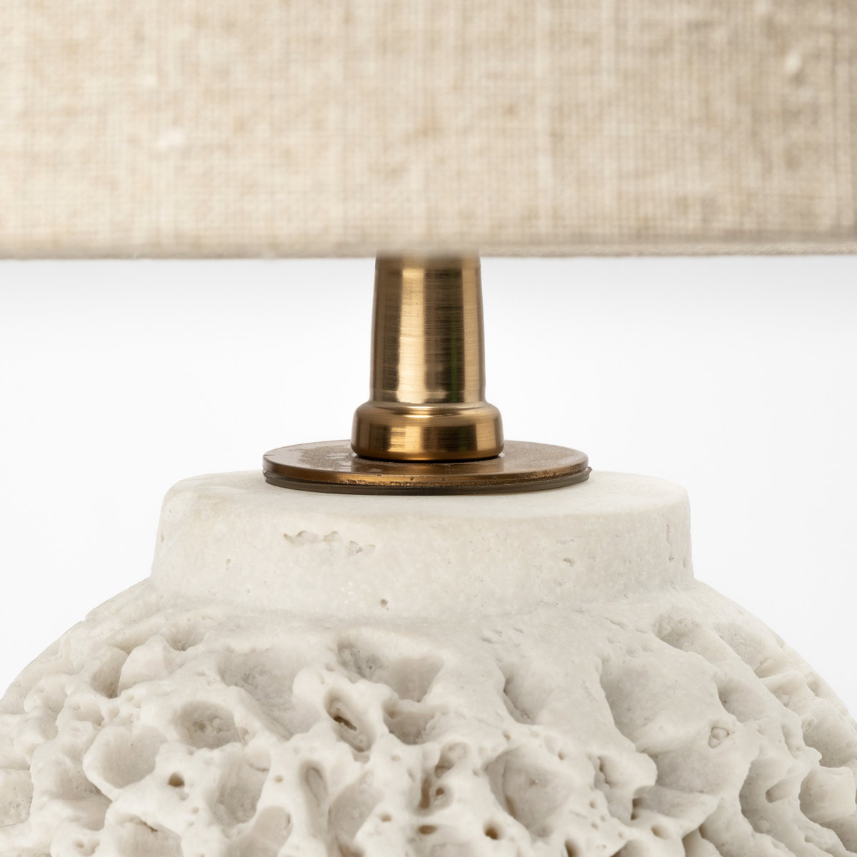 Mariam (26'H) Cream Coral-Inspired Base Table Lamp, by Mercana, 16" length x 16" width x 26" height View 4