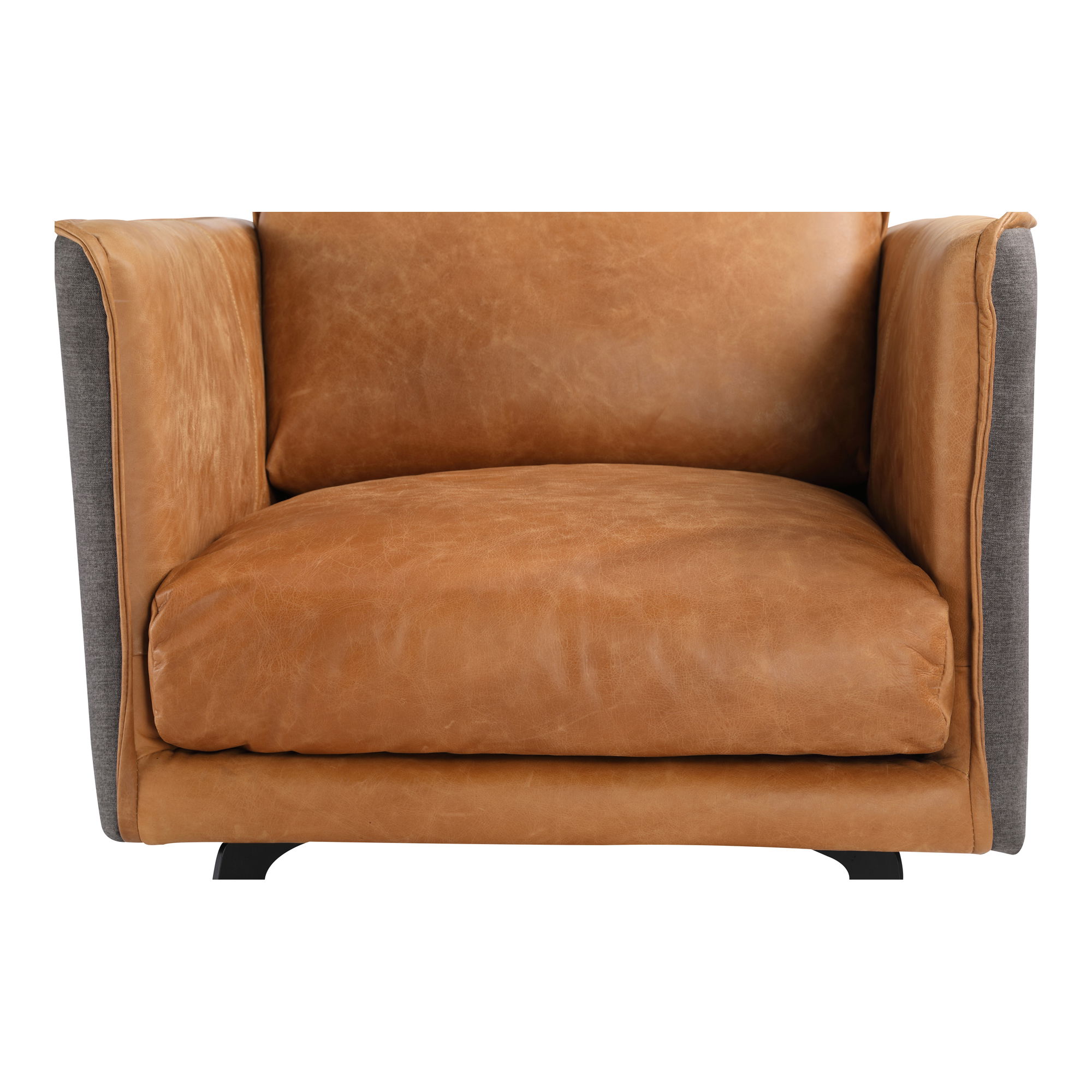 Messina Leather Armchair, Accent Chair by Moe's Home, 32.5" width x 31" height x 36" depth View 6