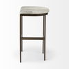 Millie 16.75 X 17.75 X 30 Hair-on-hide Seat with Gold Frame Bar Stool thumbnail 6