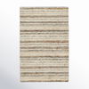 Tikka Handmade Striped Cream/ Gray Area Rug (10'X14') thumbnail 2