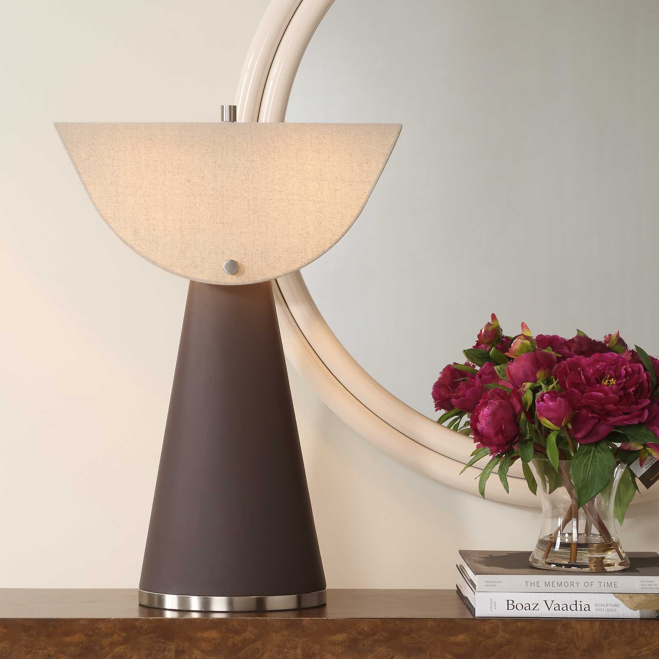 Conover Brown Modern Table Lamp large image 