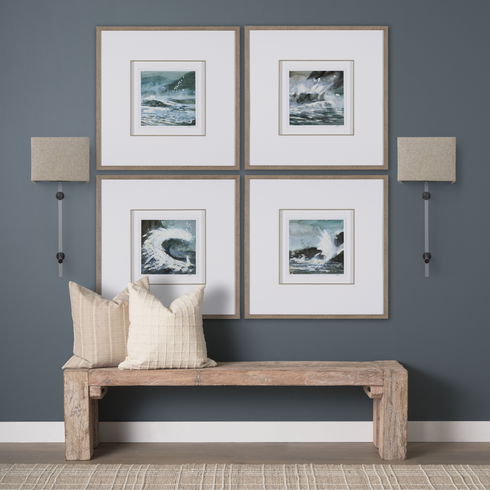 Kinsley Beige Shade with Transparent Body Wall Sconce