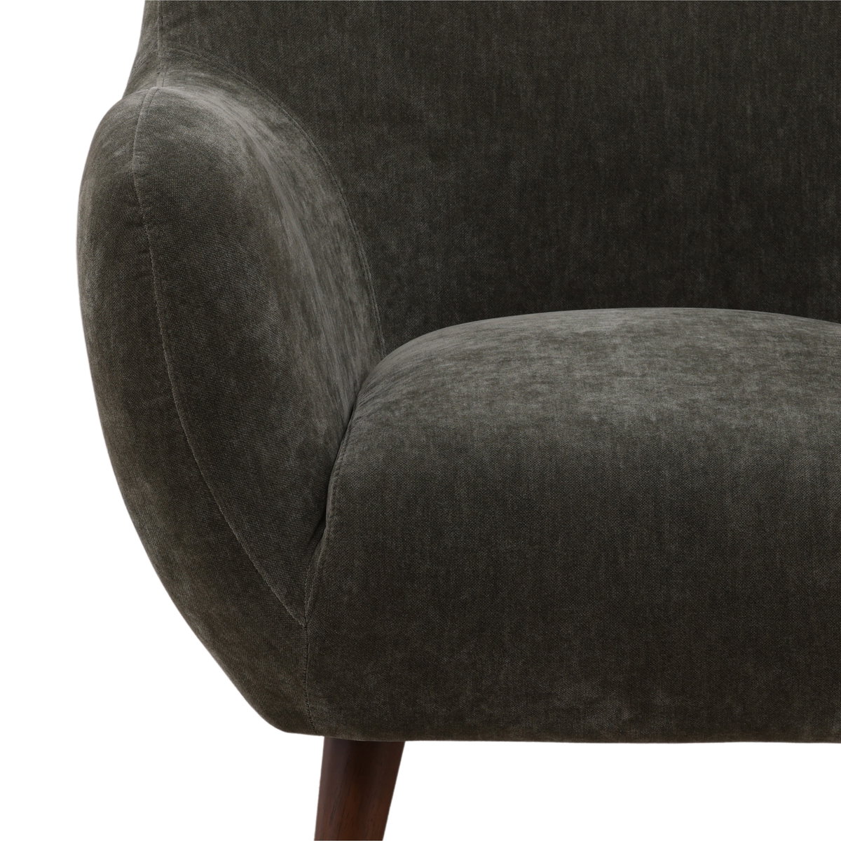 Christoval Occasional Chair Forest, Accent Chair by Dovetail, 32.12" width x 31.87" height x 32.87" depth View 7