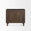 Heera Dark Brown Diamond Motif with Shelf Accent Cabinet, Cabinets & Chest by Mercana, 36" length x 16.25" width x 32" height thumbnail 6