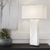Pillar White Marble Table Lamp, by Uttermost, 17" width x 32" height x 10" depth thumbnail 9