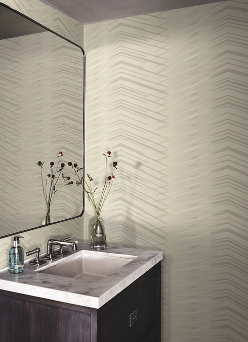 Glistening Chevron Blonde Wallpaper