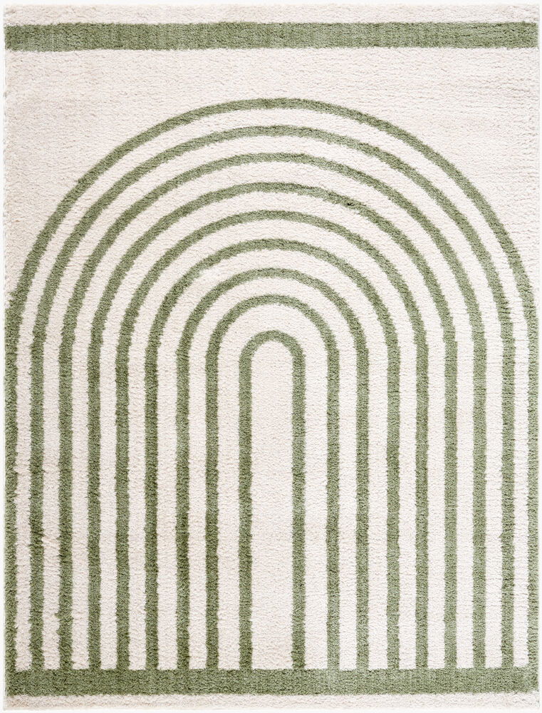 Fossay Shag Machine Woven Rug, by Surya, 9'0.27" length x 6'6.74" width