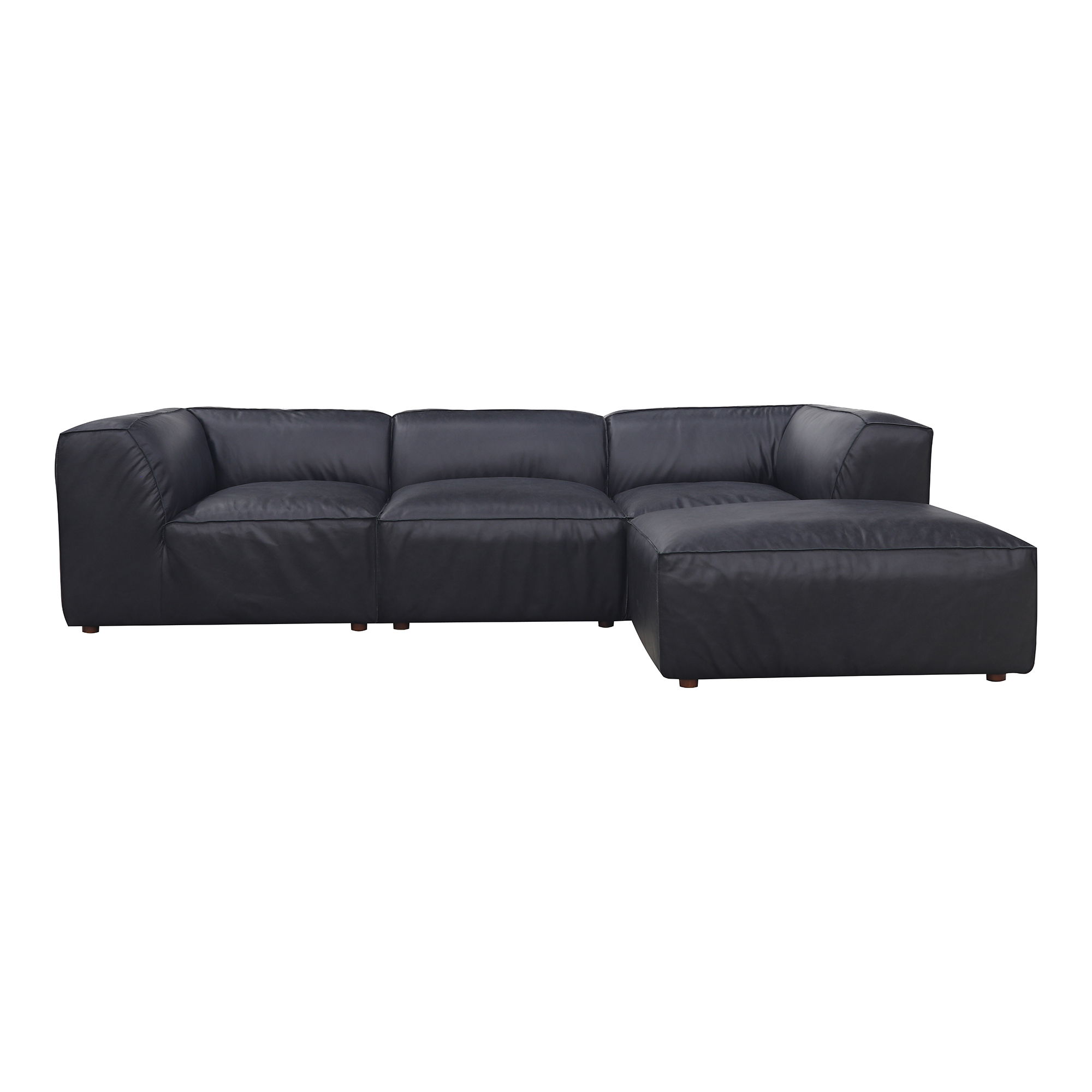 Form Lounge Modular Sectional Vantage Black Leather large image 