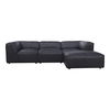 Form Lounge Modular Sectional Vantage Black Leather thumbnail 0