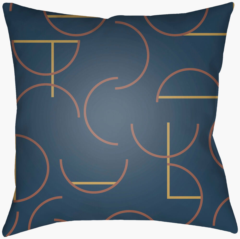 Modern Circles Accent Pillow, Decorative Pillow by Surya, 16" length x 16" width