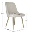 Bramwell Gray Dining Chair, by Uttermost, 21" width x 34" height x 22.5" depth thumbnail 3