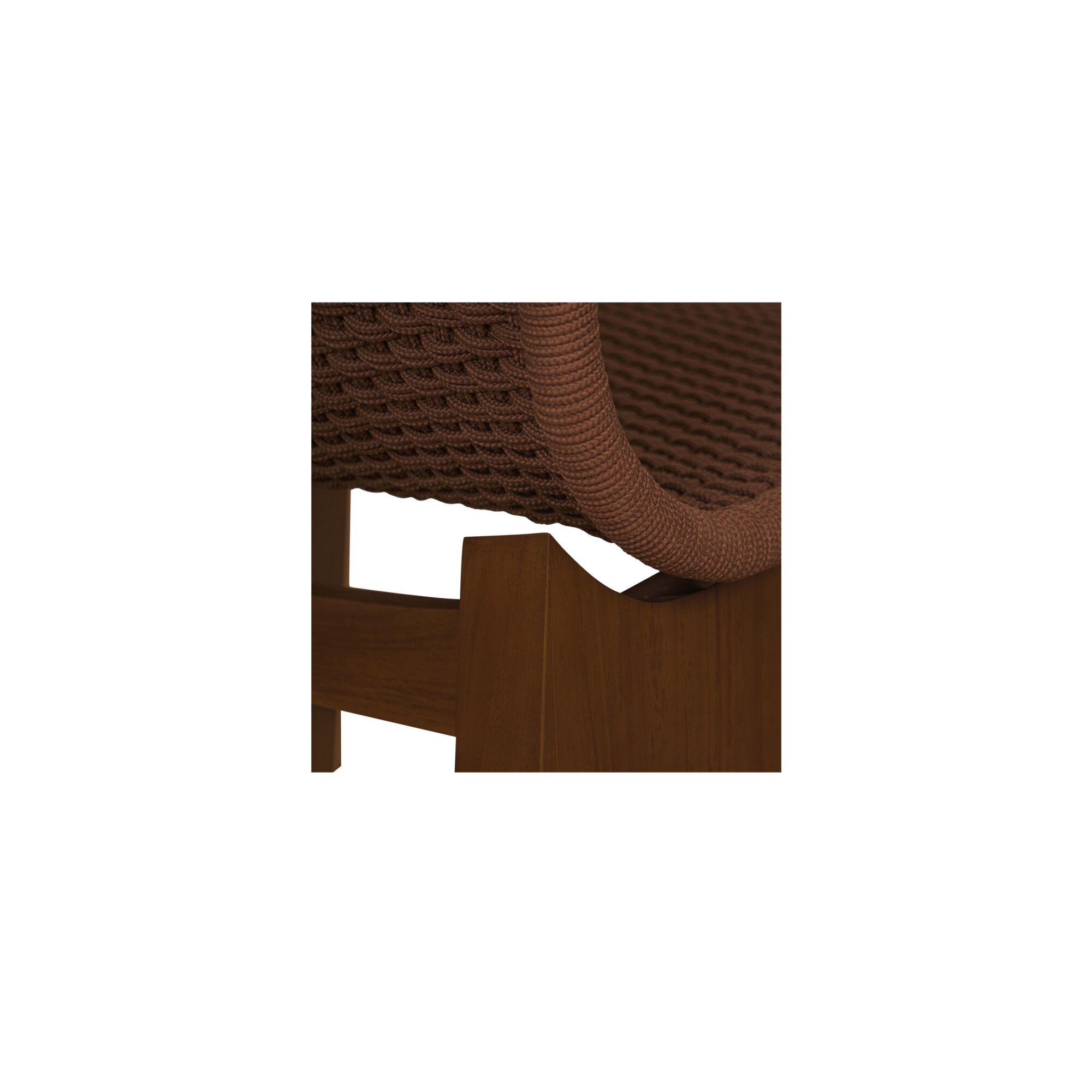 Savanna Outdoor Accent Chair Brown, Outdoor Chair by Moe's Home, 2'2.8" width x 2'6.9" height x 2'6.3" depth View 6