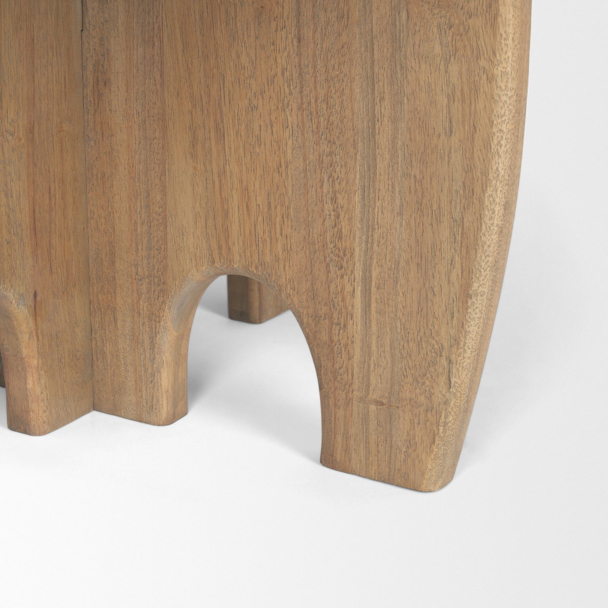 Sonomi 59' Round Dining Table | Med Brown Wood | Seats 6, by Mercana, 59" length x 59" width x 30" height View 9