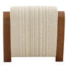 Amabel Occasional Chair Cream, Accent Chair by Dovetail, 29.5" width x 29" height x 35.5" depth thumbnail 4