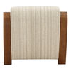 Amabel Occasional Chair Cream, Accent Chair by Dovetail, 30" width x 29.25" height x 35.3" depth thumbnail 4