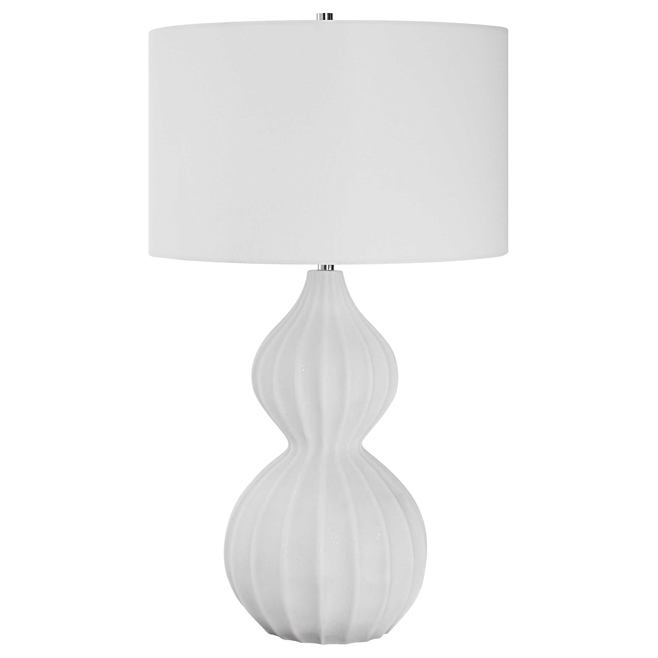 Antoinette Marble Table Lamp, by Uttermost, 16" width x 27.5" height x 16" depth View 4