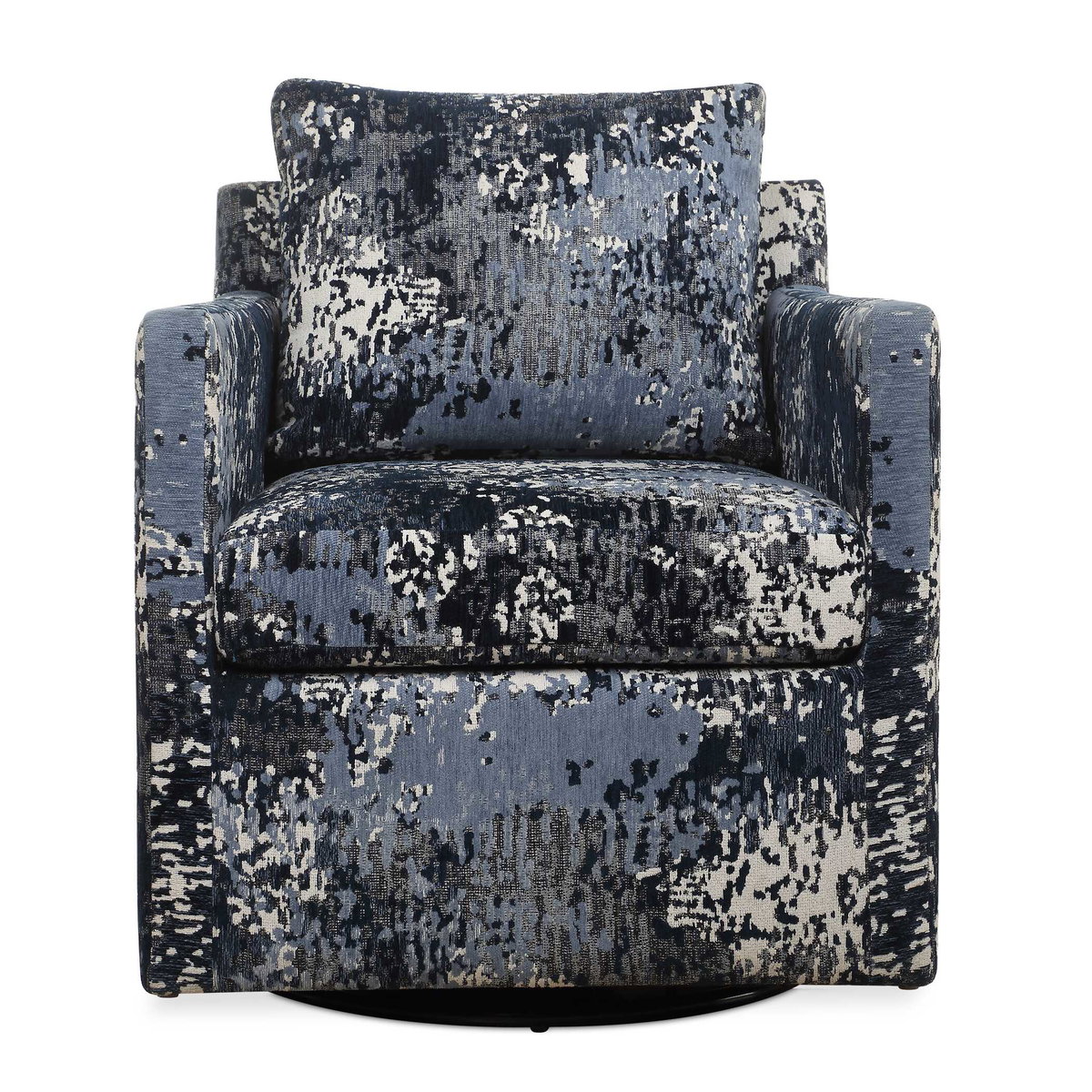 Tisdell Patterned Swivel/Glider, Accent Chair by Uttermost, 26.5" width x 33" height x 31.5" depth View 1