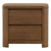 Chadwick Nightstand Brown, by Dovetail, 28" width x 25.6" height x 17.7" depth thumbnail 2
