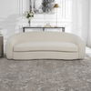 Capra Art Deco White Sofa, Furniture by Uttermost, 90" width x 27" height x 38" depth thumbnail 4