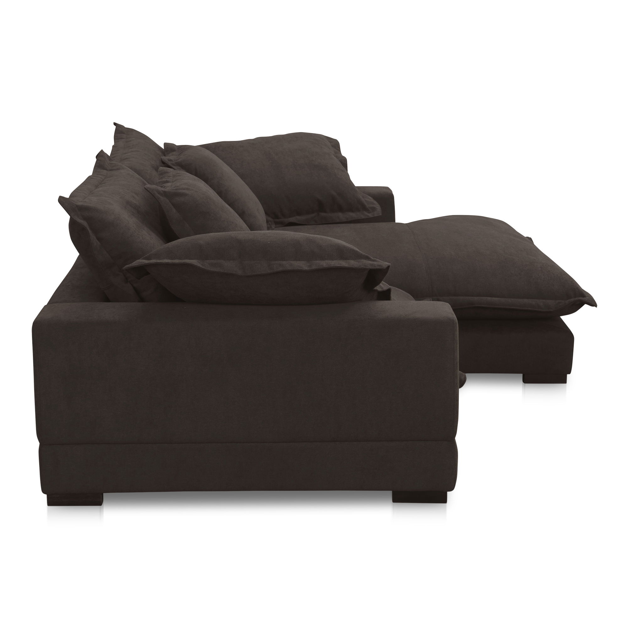 Daydream Sectional Dark Brown large image 