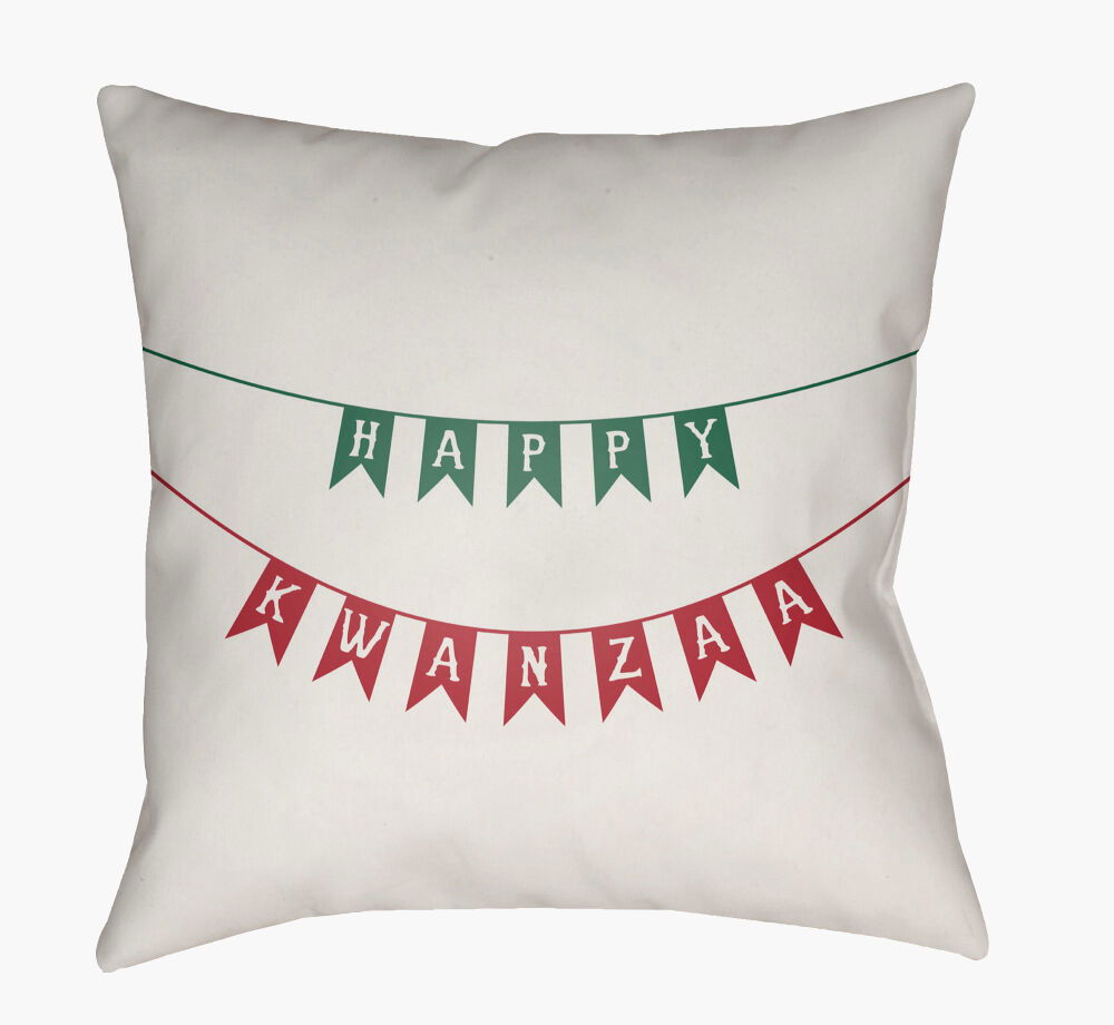 Kwanzaa I Accent Pillow, Decorative Pillow by Surya, 20" length x 20" width