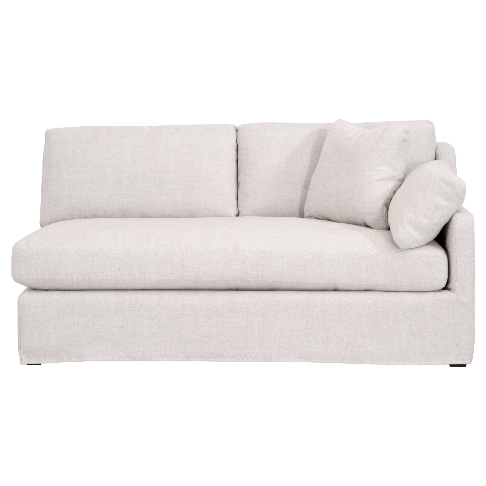 Lena Modular Slipcover 2-Seat Right Slope Arm Sofa Lena Modular Slipcover 2-Seat Right Slope Arm Sofa large image