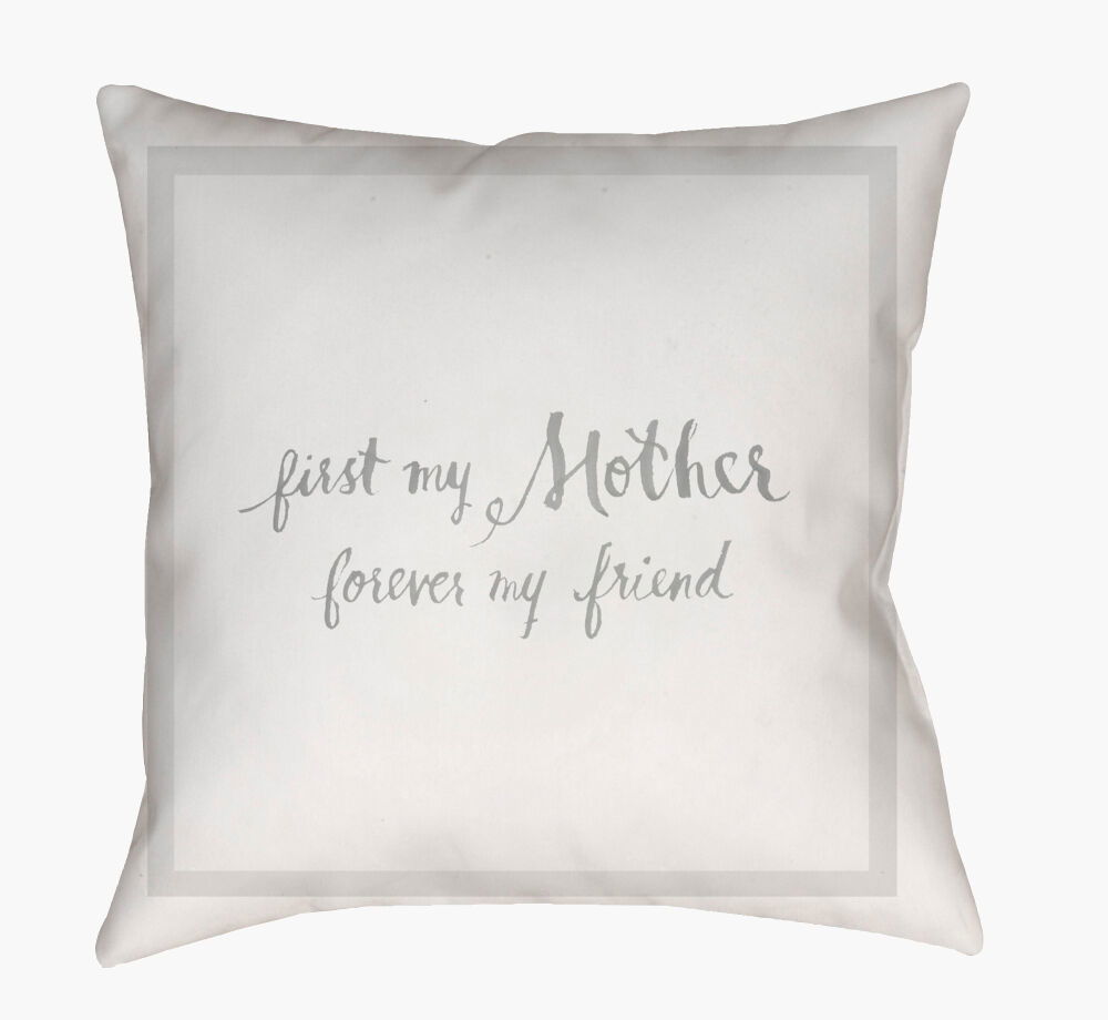 My Friend Accent Pillow, Decorative Pillow by Surya, 18" length x 18" width