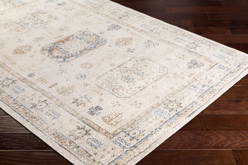 Stonewashed Machine Woven Rug
