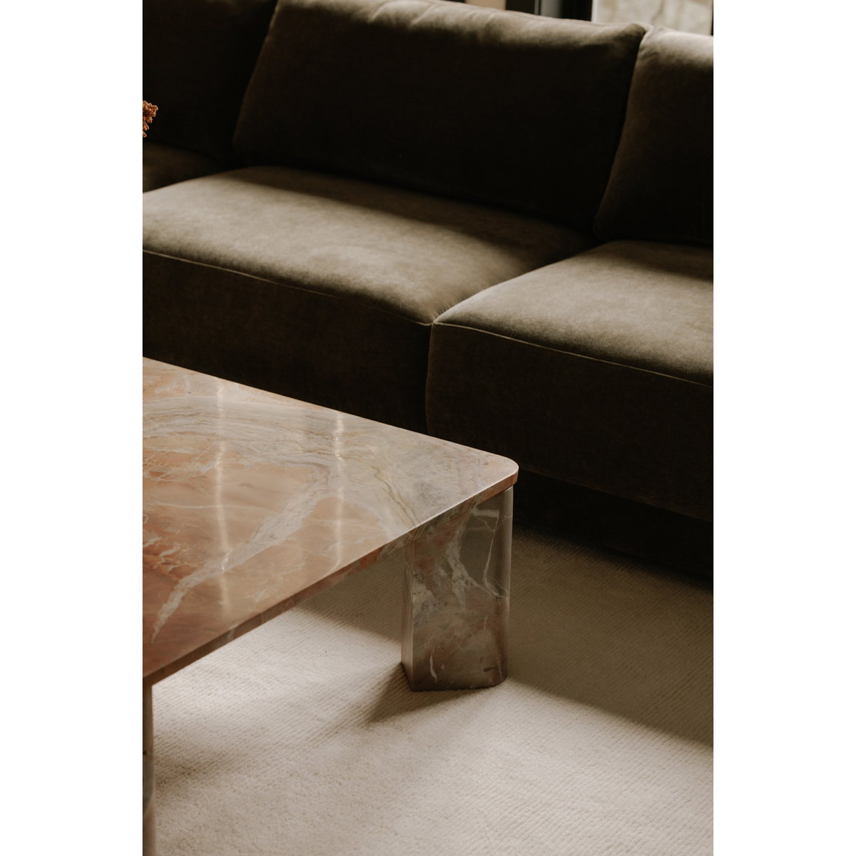 Bryn Sectional Left Heritage Cedar Green, Sectional Sofa by Moe's Home, 115.5" width x 31.5" height x 70.5" depth View 8