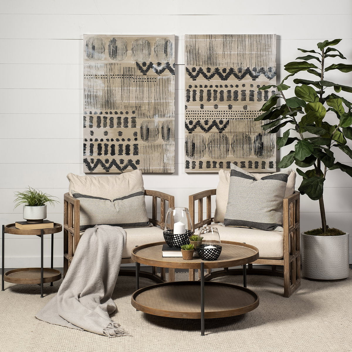 Skylar II Tan Fabric Covered Cushioned Demi-Lune Wooden Frame Accent Chair, by Mercana, 29" length x 29.75" width x 33.75" height View 4