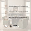 Liesl 54' Round Pedestal Dining Table | Modern | Black Wood | Seats 6, by Mercana, 54" length x 54" width x 30" height thumbnail 5