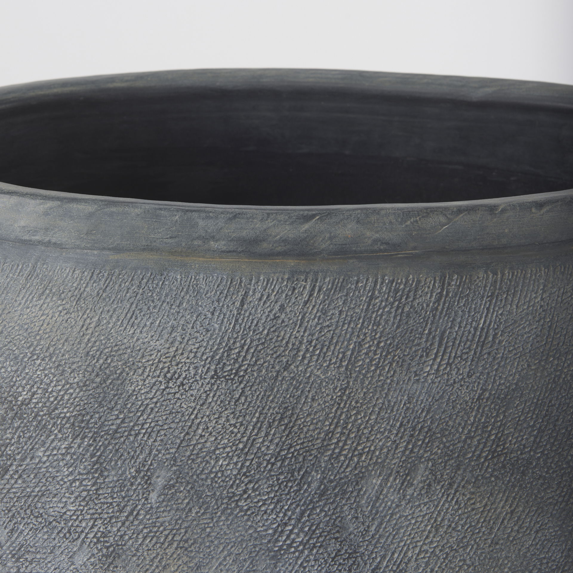 Zuma  Dark Gray Ceramic Floor Vase large image 