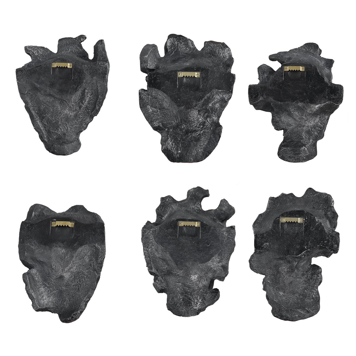 Self-Portrait Metallic Wall Decor Set/6, Sculptural Wall Art by Uttermost, 9.62" width x 14" height x 5.12" depth View 9