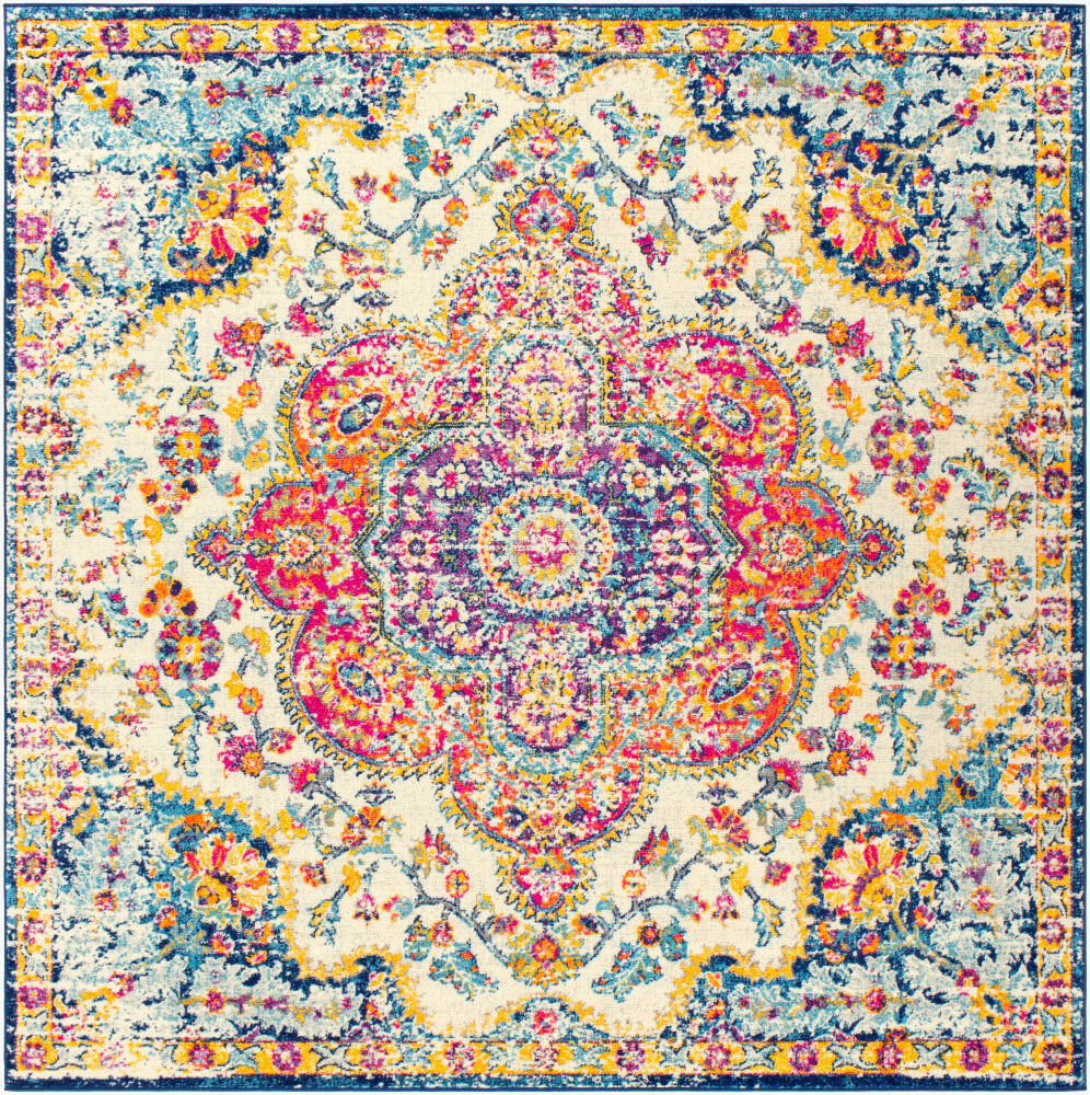 Elaziz Machine Woven Rug, by Surya, 7'10.49" length x 7'10.49" width
