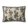 Brigette Romanek x Loloi Charcoal Pillow, Decorative Pillow, 16" length x 26" width thumbnail 1