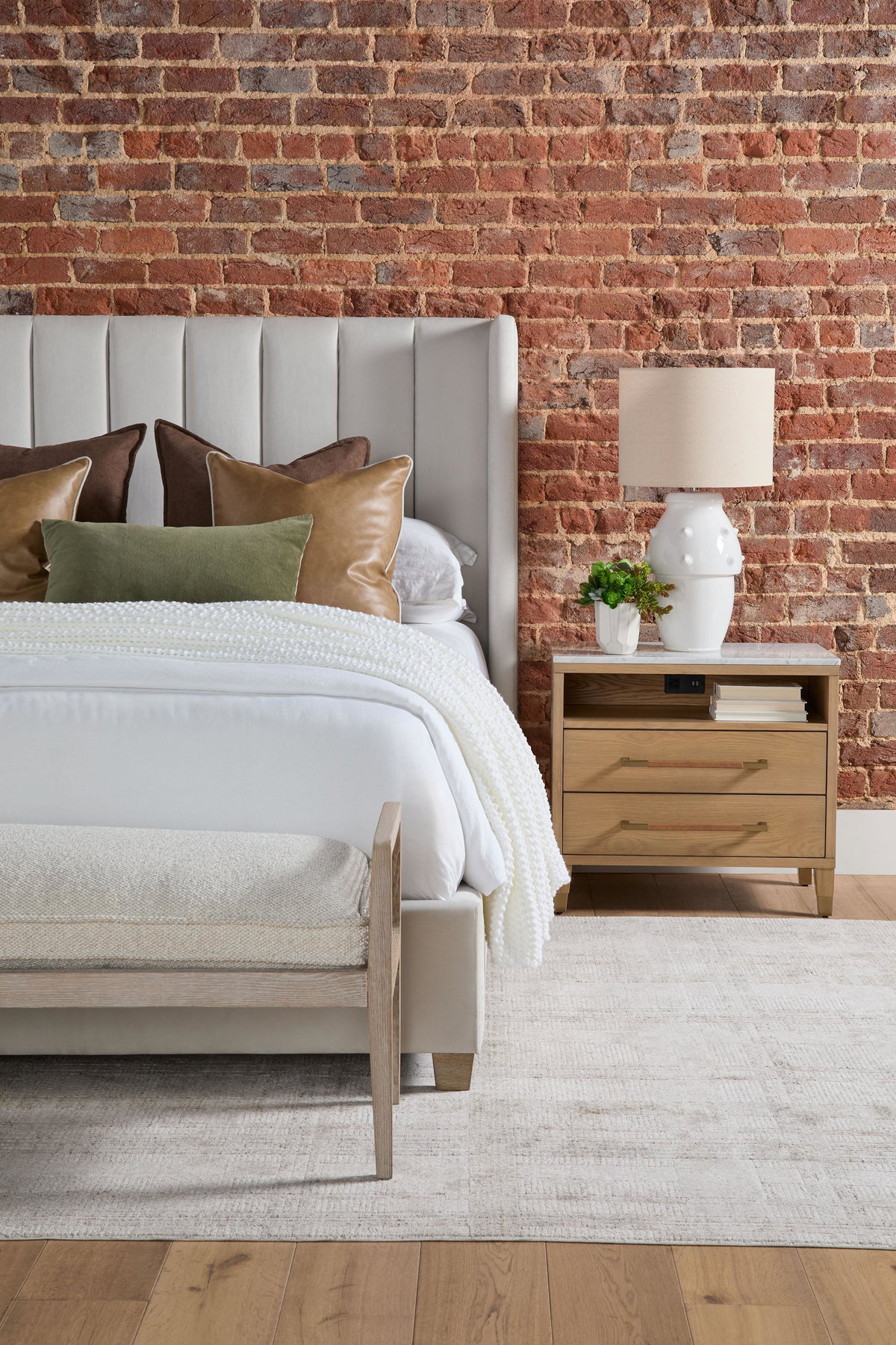 Chandler Queen Bed, by Essentials for Living, 71.25" width x 61.75" height x 87" depth View 15
